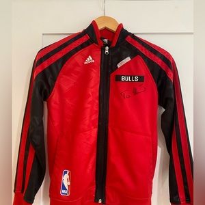 TaJ Gibson signed Kids Adidas Chicago Bulls Vintage track jacket